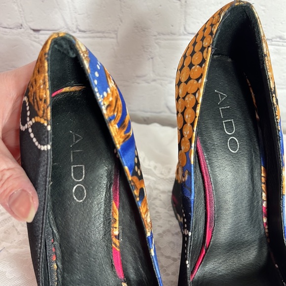Aldo satin print wedges - Picture 12 of 15
